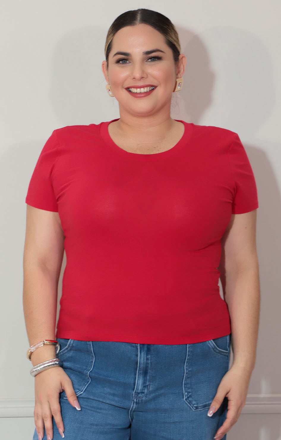 Blusa básica roja licra - BLUSA XL Boutiquemirel 