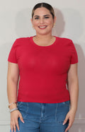 Blusa básica roja algodón - BLUSA XL Boutiquemirel 