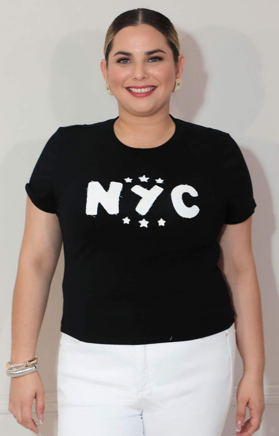 Blusa negra con letras - BLUSA XL Boutiquemirel 