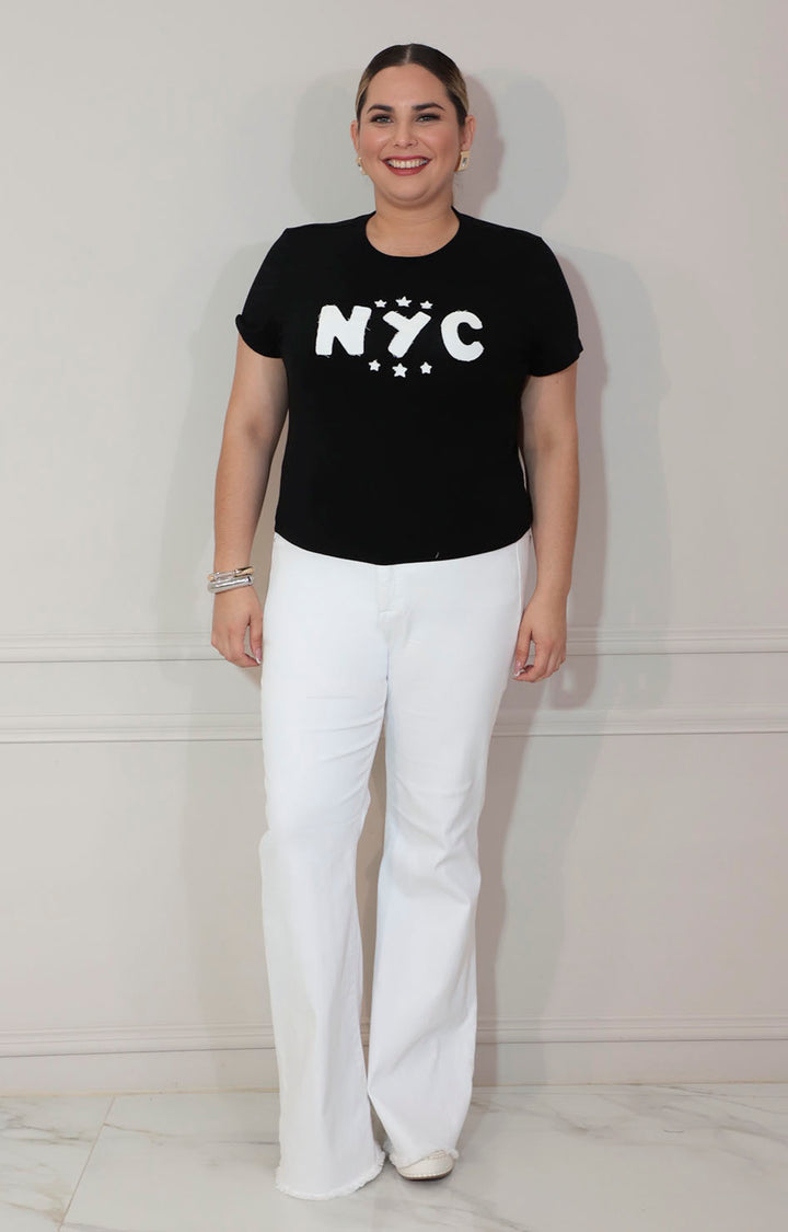 Blusa negra con letras - BLUSA XL Boutiquemirel 