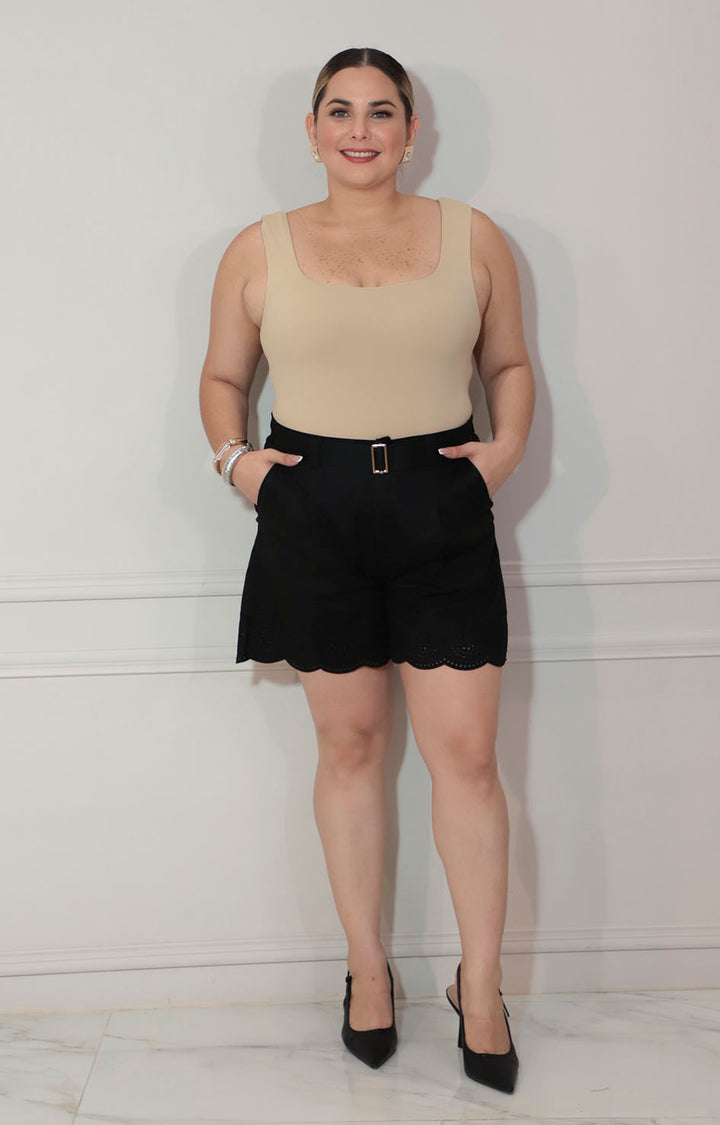 Panty blusa beige de tirantes - BLUSA Boutiquemirel 