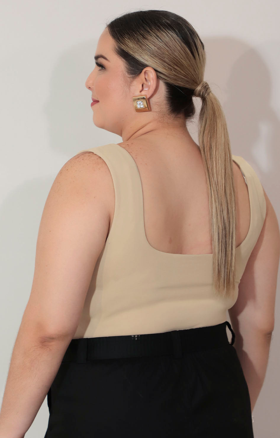 Panty blusa beige de tirantes - BLUSA Boutiquemirel 