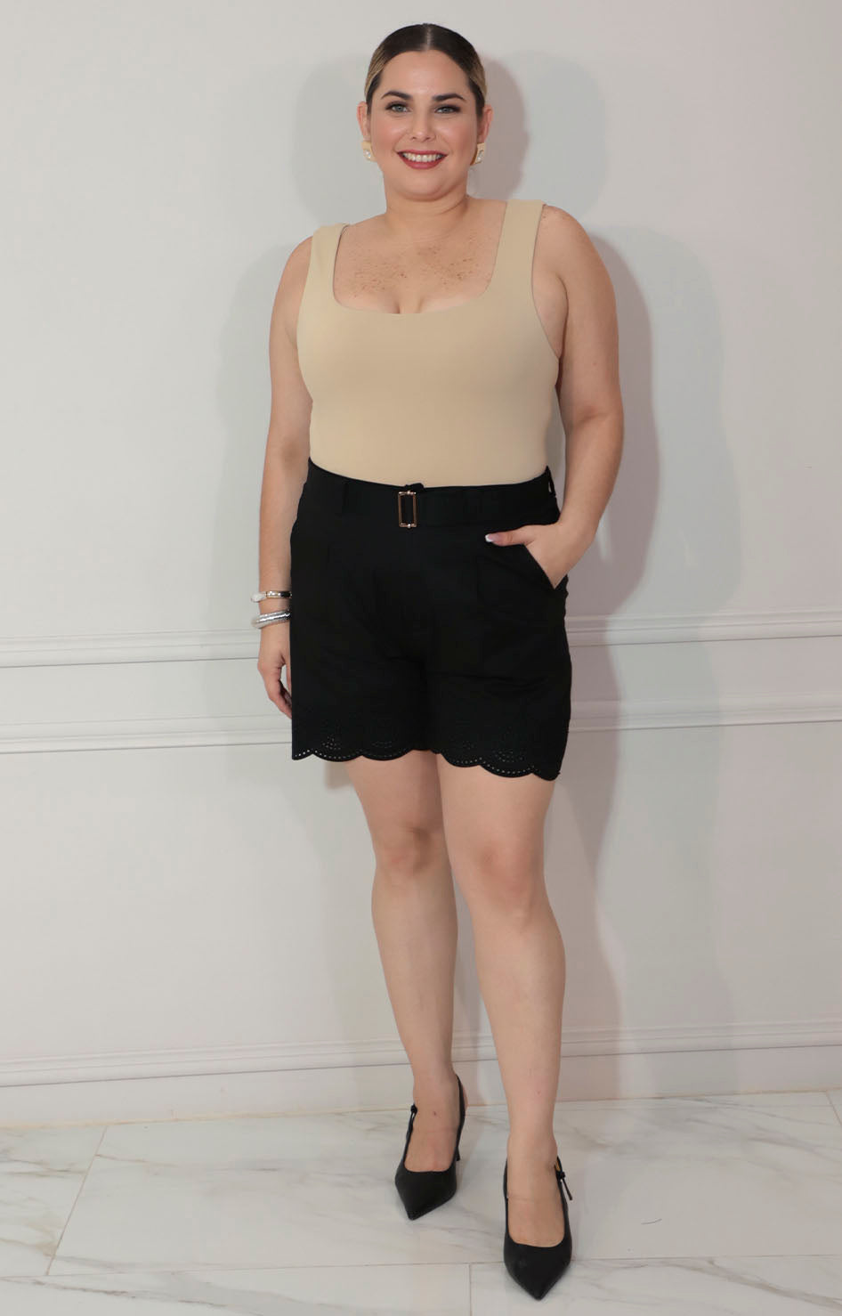 Panty blusa beige de tirantes - BLUSA Boutiquemirel 