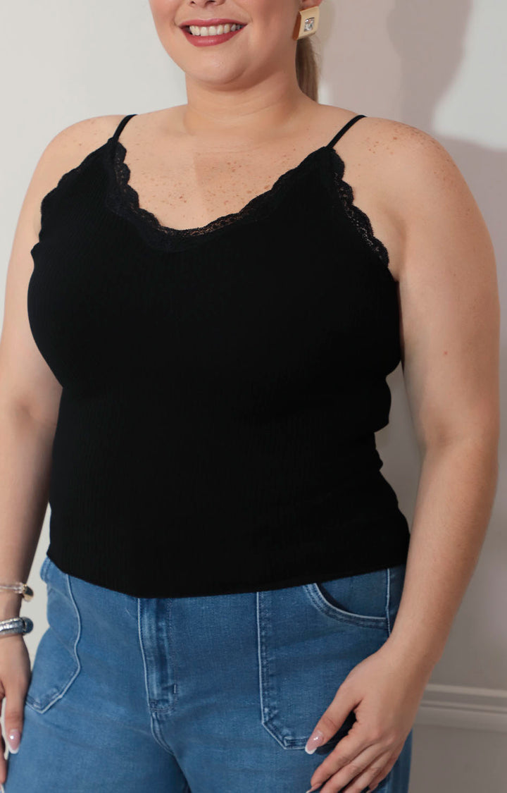 Blusa negra de tirantes - BLUSA Boutiquemirel 