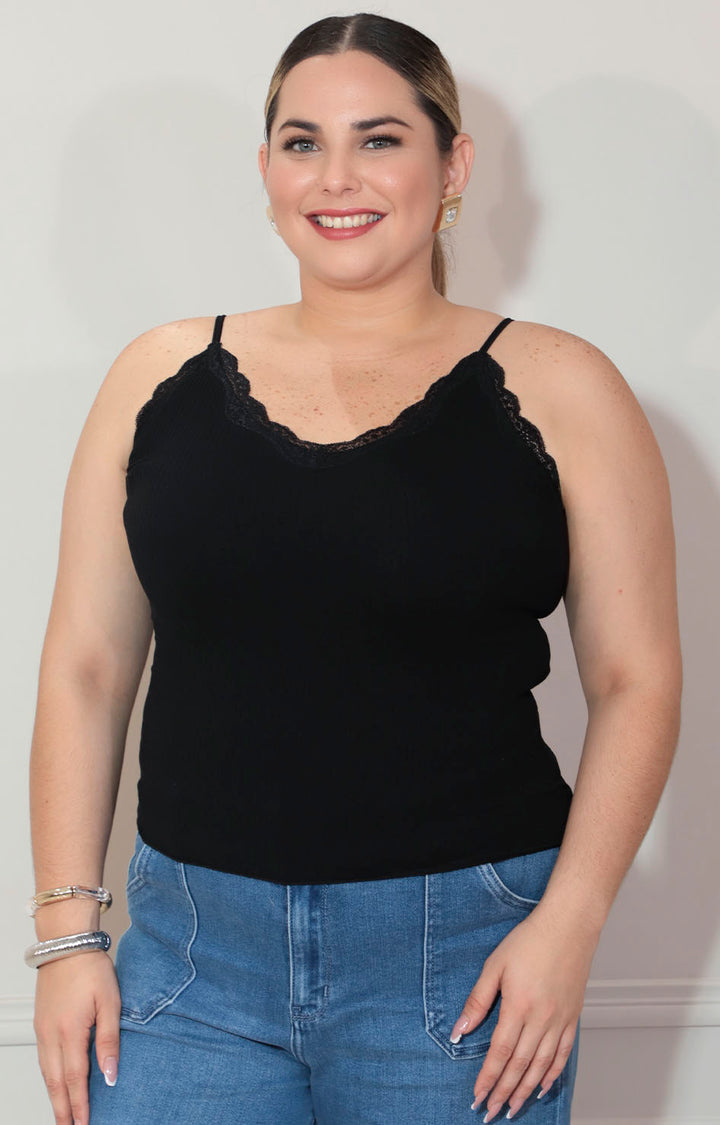 Blusa negra de tirantes - BLUSA Boutiquemirel 