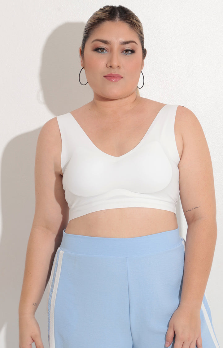 Top blanco basico - BRASSIER Boutiquemirel 