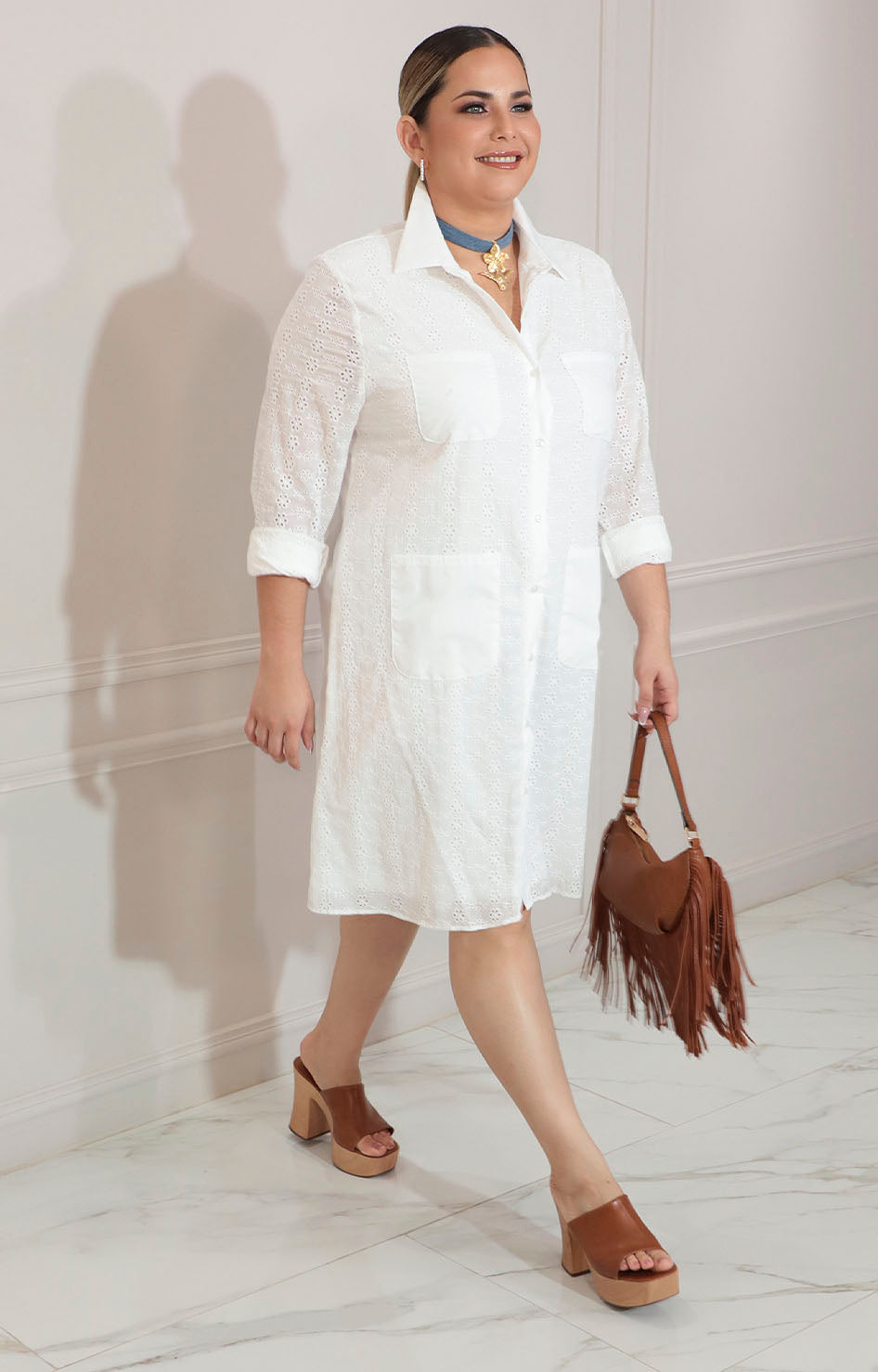 Vestido camisero blanco - VESTIDO XL Boutiquemirel 