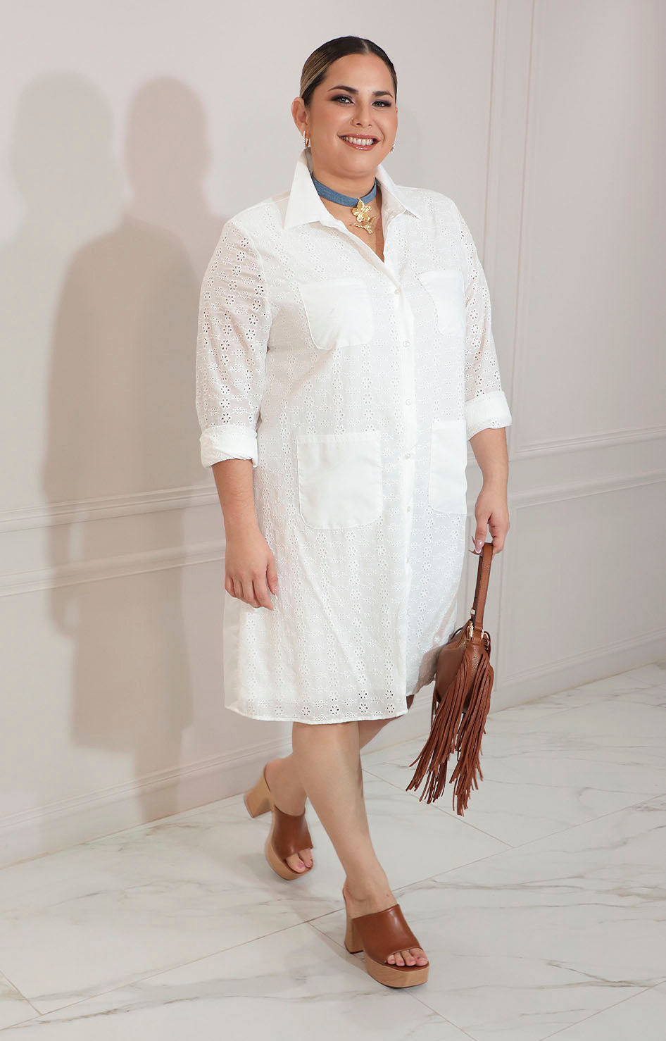 Vestido camisero blanco - VESTIDO XL Boutiquemirel 