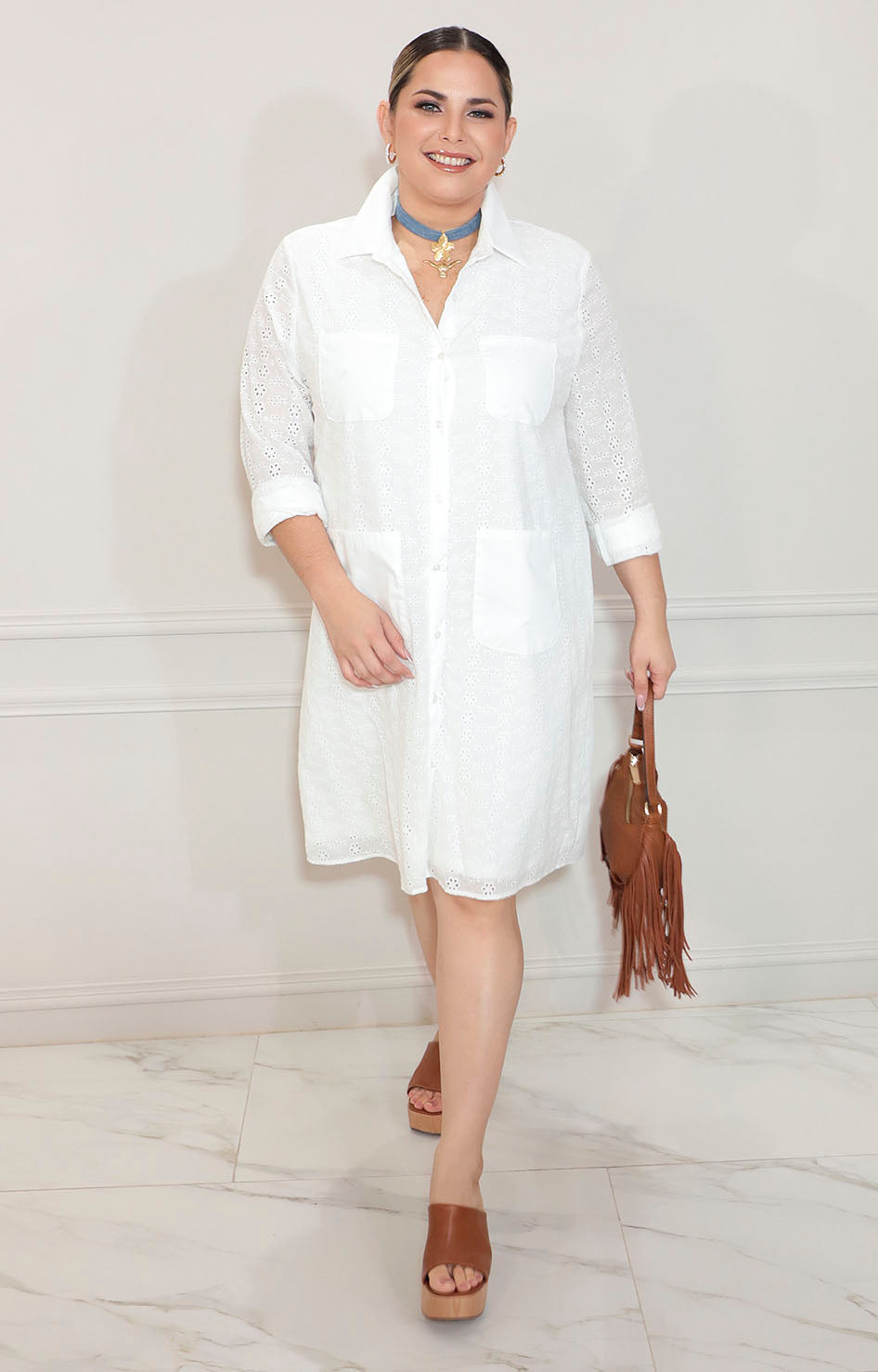 Vestido camisero blanco - VESTIDO XL Boutiquemirel 