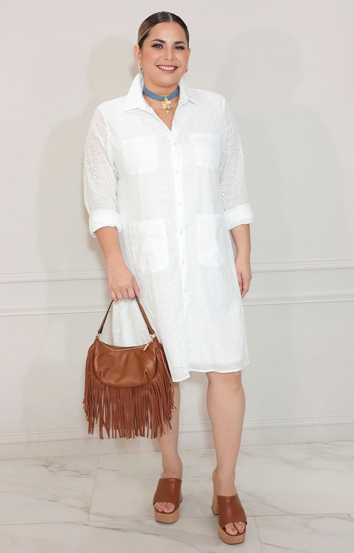 Vestido camisero blanco - VESTIDO XL Boutiquemirel 