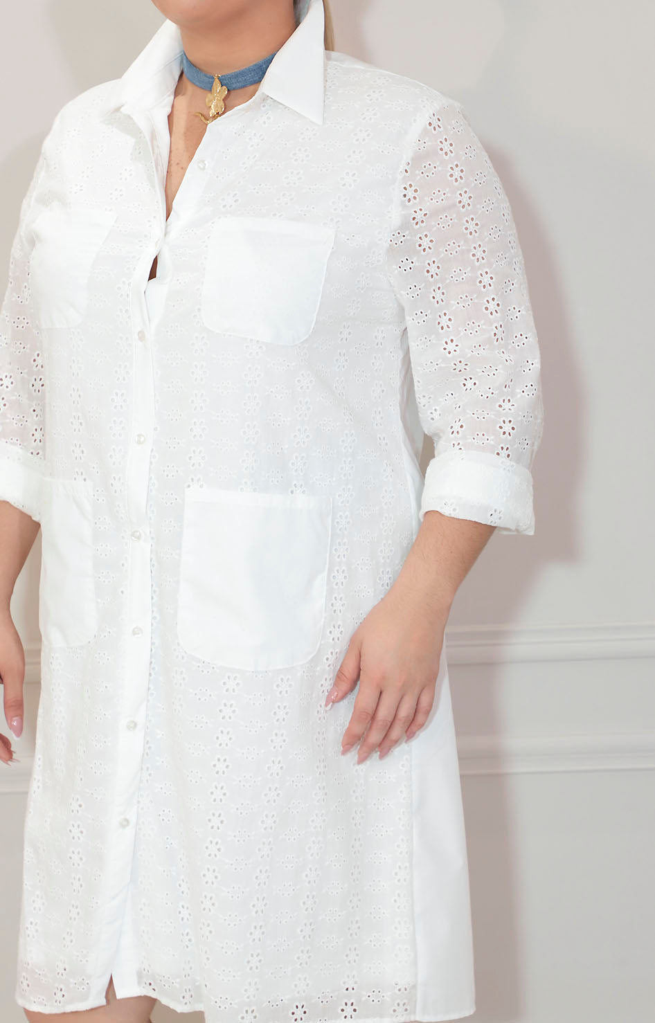 Vestido camisero blanco - VESTIDO XL Boutiquemirel 