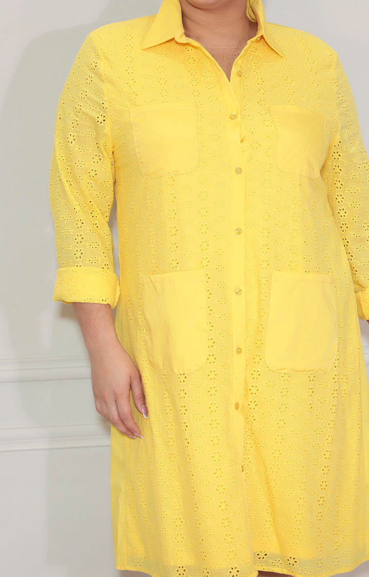 Vestido camisero amarillo - VESTIDO XL Boutiquemirel 