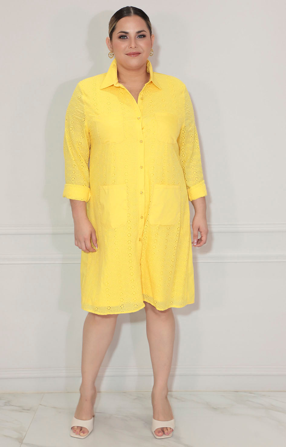 Vestido camisero amarillo - VESTIDO XL Boutiquemirel 