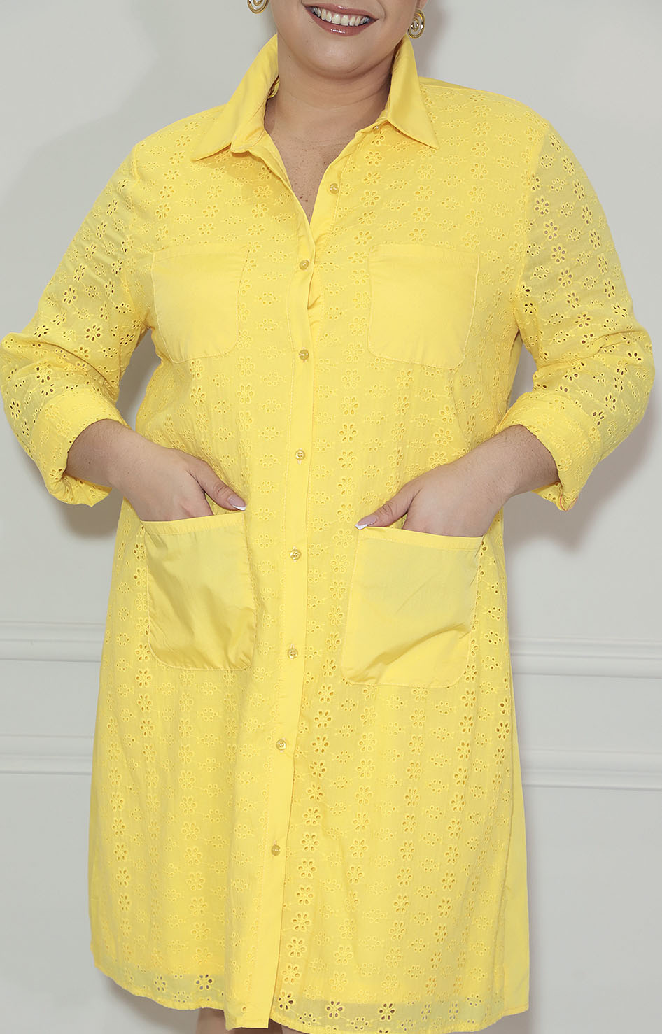 Vestido camisero amarillo - VESTIDO XL Boutiquemirel 