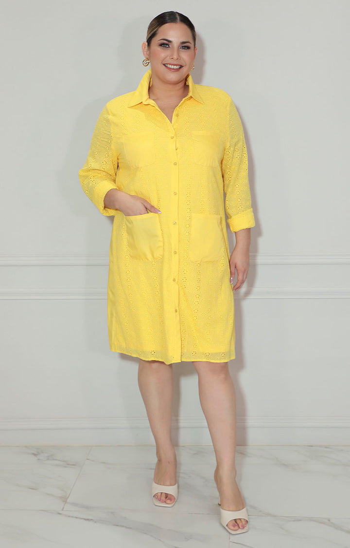 Vestido camisero amarillo - VESTIDO XL Boutiquemirel 
