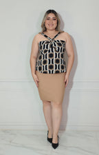 Falda de vandage beige - FALDA XL Boutiquemirel 