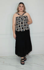 Falda boho negra - FALDA XL Boutiquemirel 