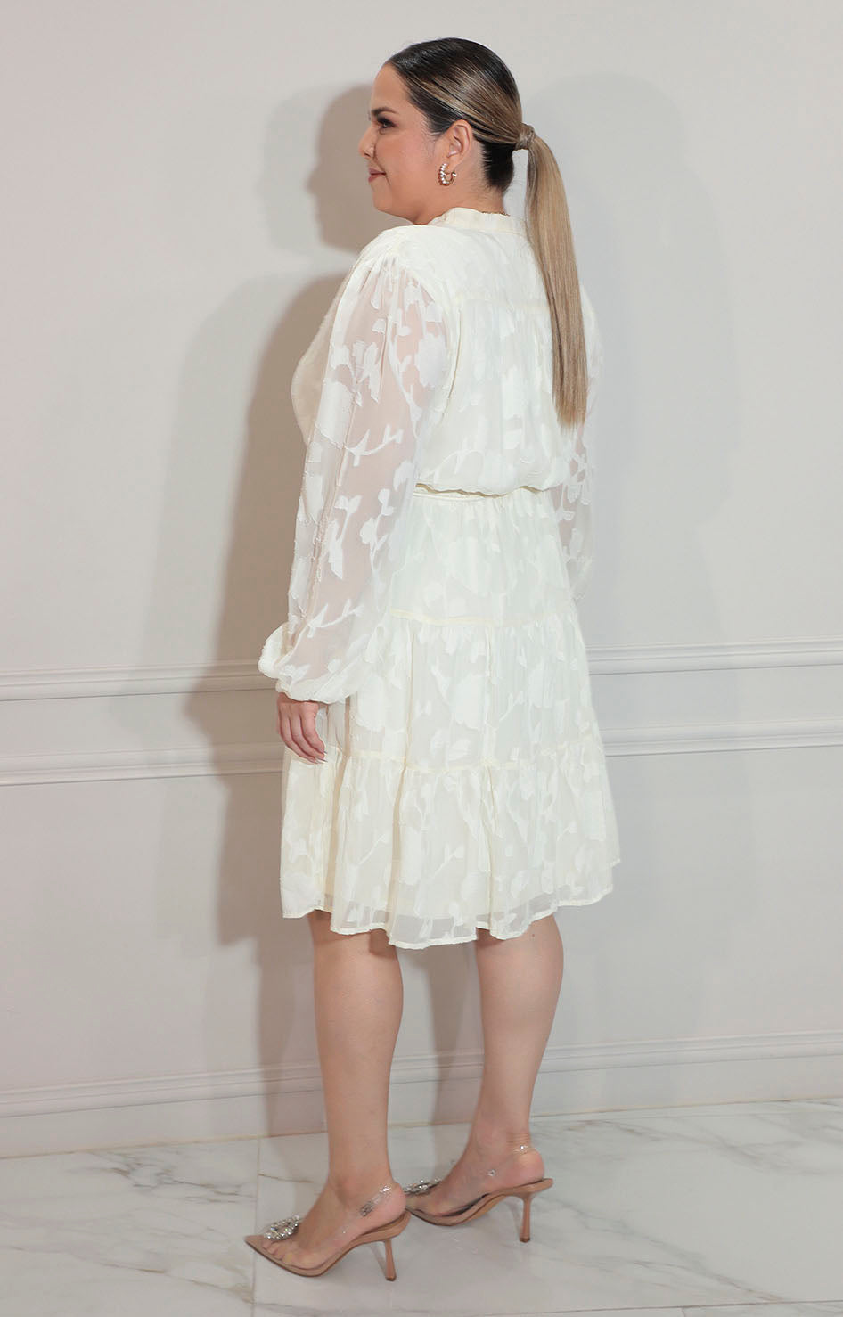 Vestido beige con lazo - VESTIDO XL Boutiquemirel 