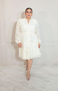 Vestido beige con lazo - VESTIDO XL Boutiquemirel 