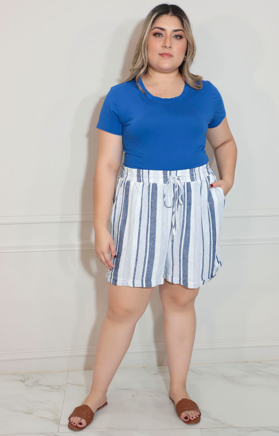 Short azul estampado - SHORT XL Boutiquemirel 