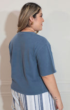 Blusa oversized azul - BLUSA XL Boutiquemirel 