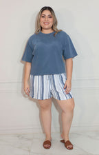 Blusa oversized azul - BLUSA XL Boutiquemirel 