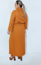 Vestido color mostaza - VESTIDO Boutiquemirel 