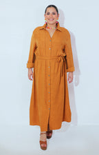 Vestido color mostaza - VESTIDO Boutiquemirel 