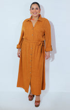 Vestido color mostaza - VESTIDO Boutiquemirel 