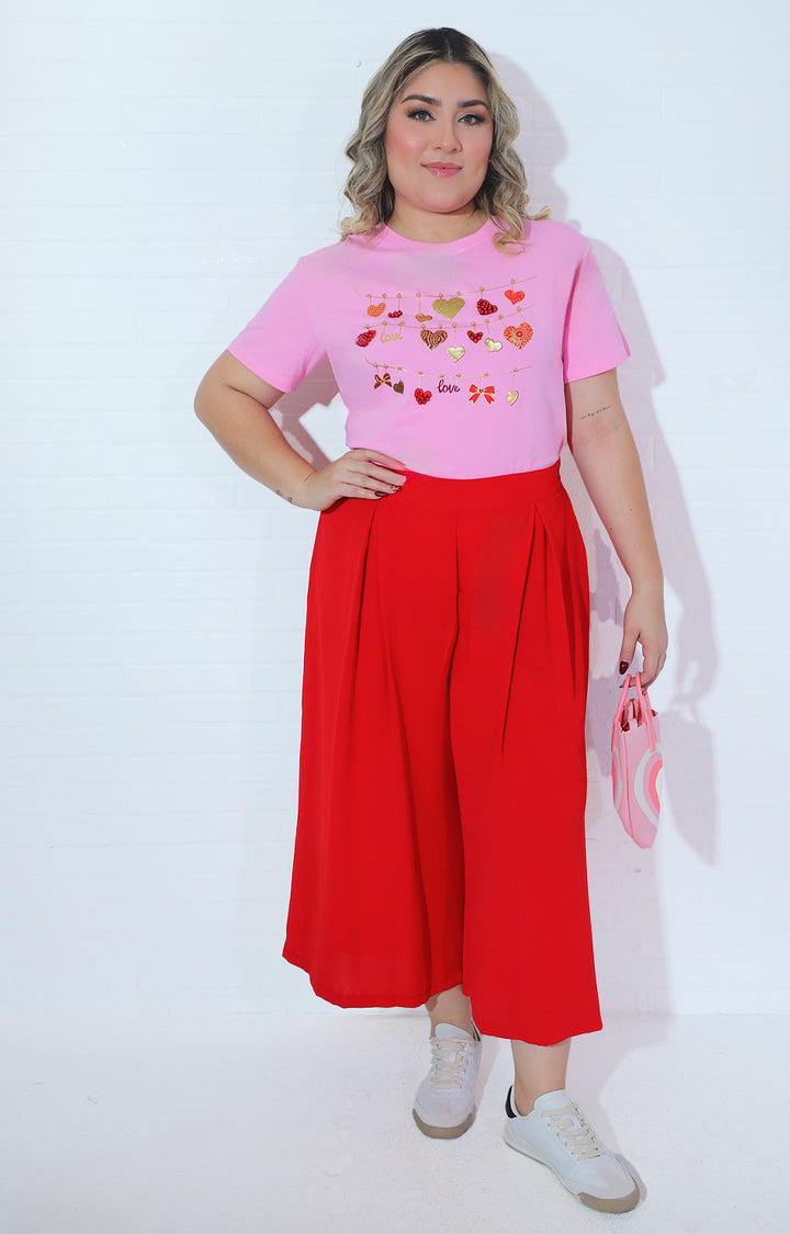 Pantalón culotte rojo - PANTALON Boutiquemirel 