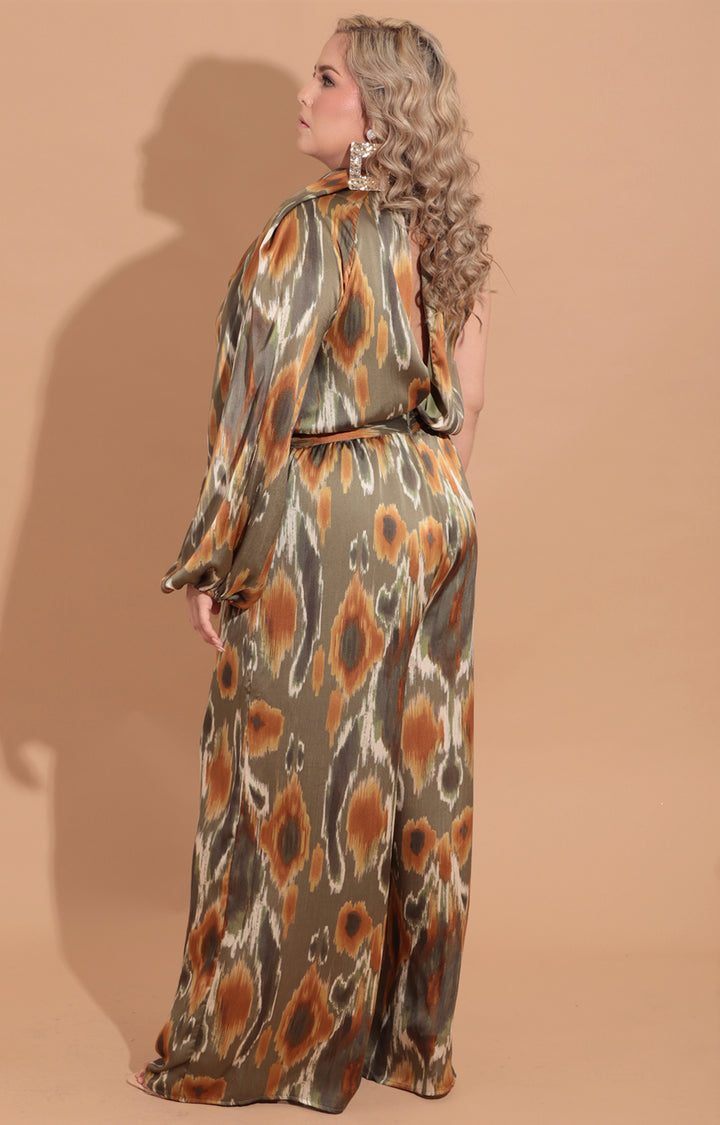 Palazzo mostaza estampado en verde - PALAZZO Boutiquemirel 