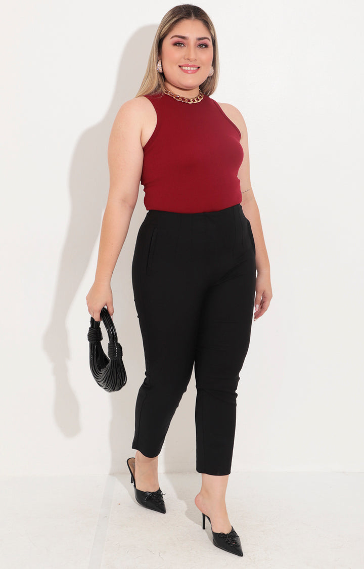 Pantalon recto negro - PANTALON Boutiquemirel 