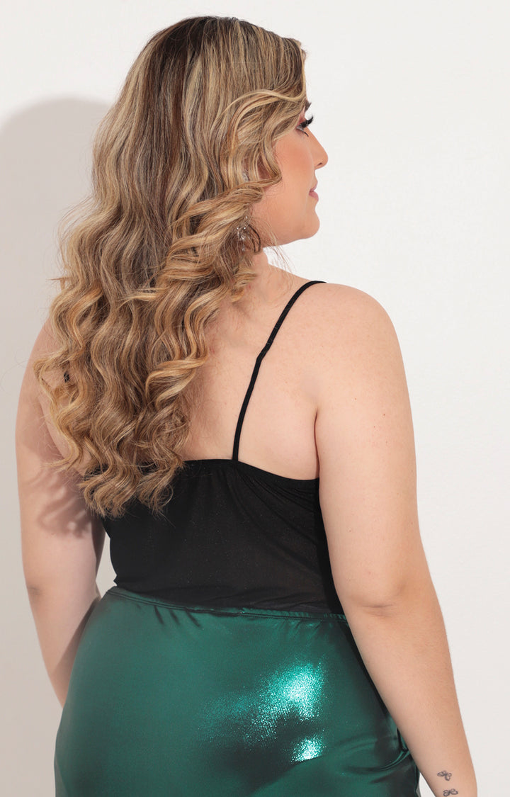 Panty blusa negra de tirantes - BLUSA Boutiquemirel 