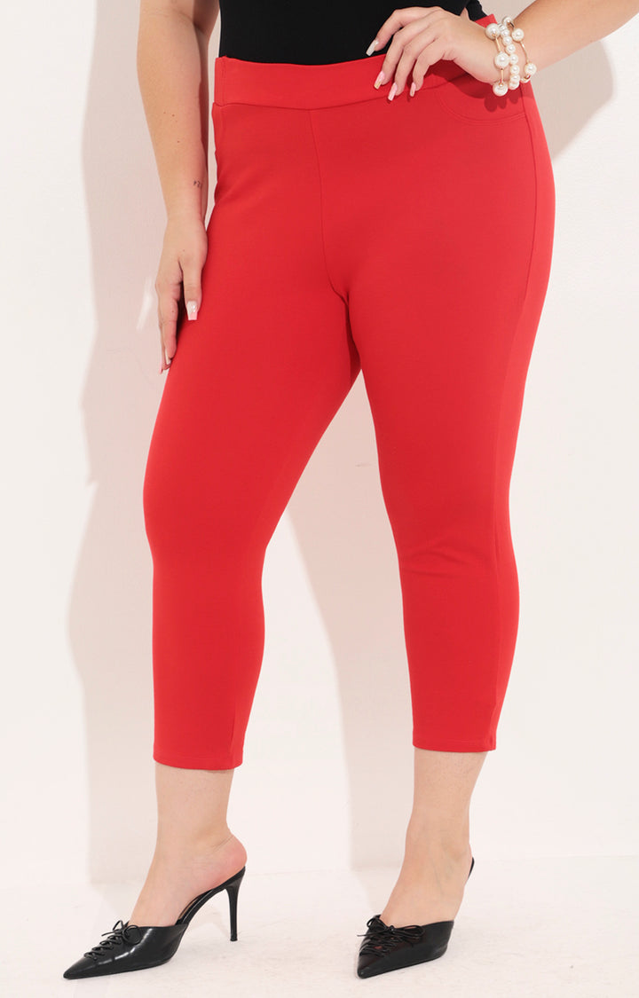 Pantalón rojo con elastico - PANTALON Boutiquemirel 