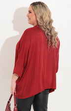 Blusa roja manga larga - BLUSA Boutiquemirel 