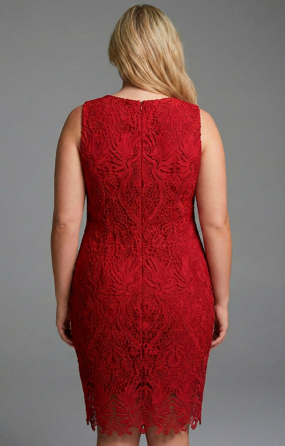 Vestido rojo de guipiur - VESTIDO XL Boutiquemirel 