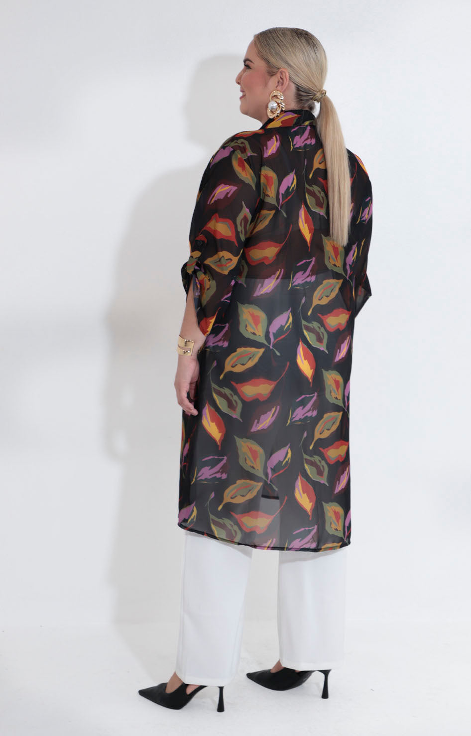 Blusón negro estampado - BLUSA XL Boutiquemirel 