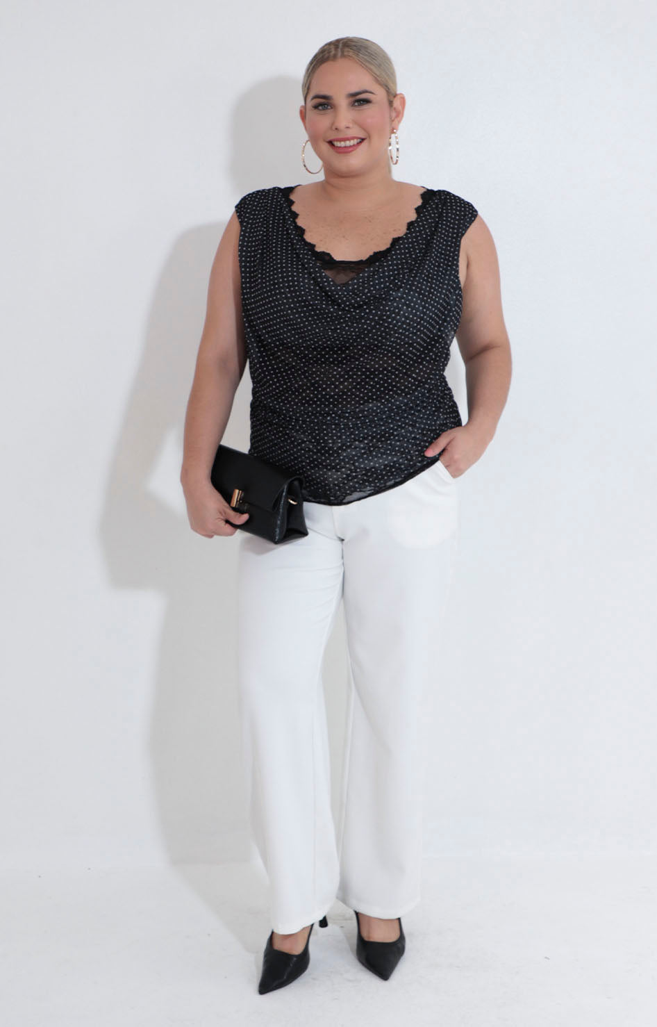 Blusa negra estampada - BLUSA XL Boutiquemirel 