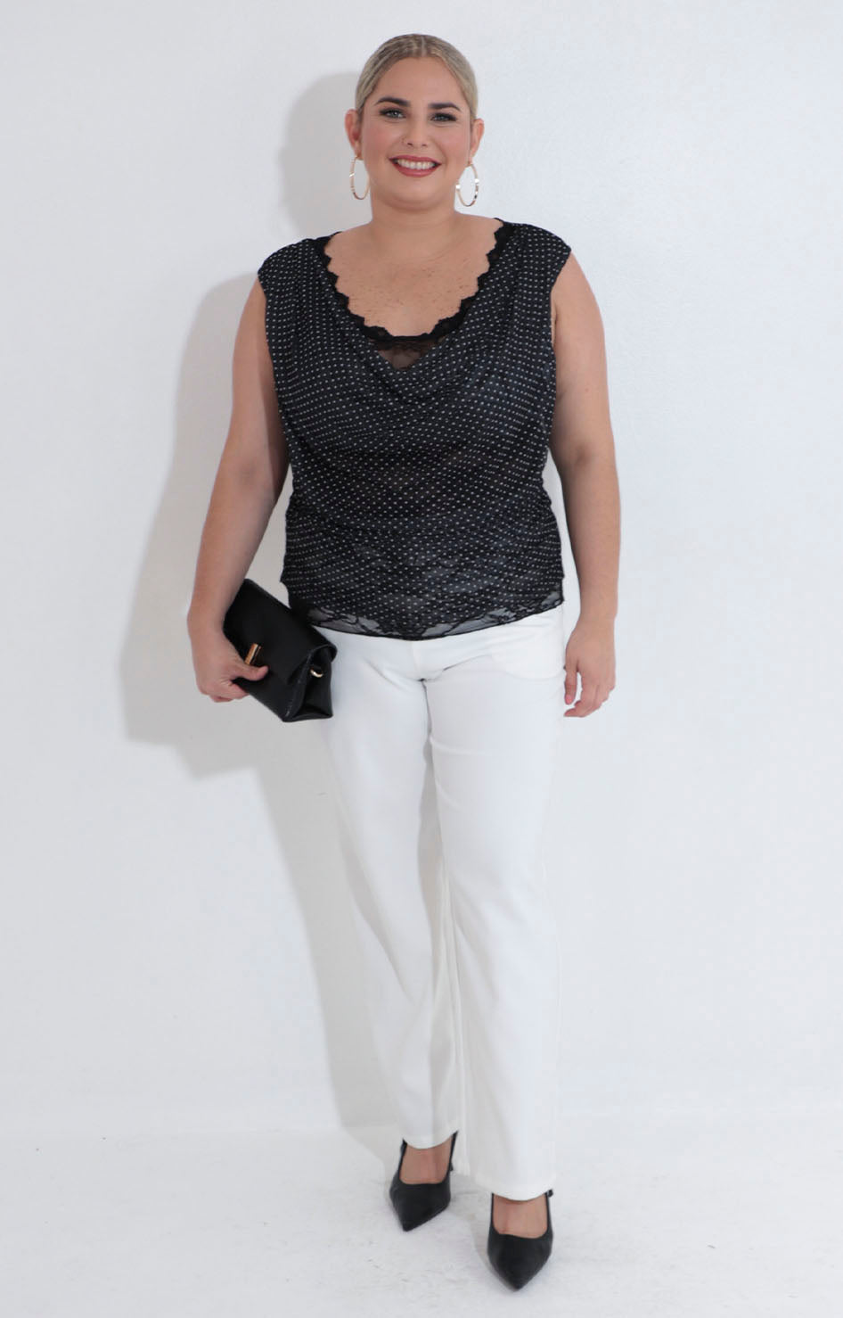 Blusa negra estampada - BLUSA XL Boutiquemirel 