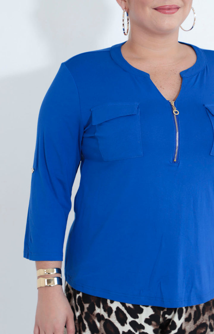 Blusa azul eléctrico - BLUSA XL Boutiquemirel 