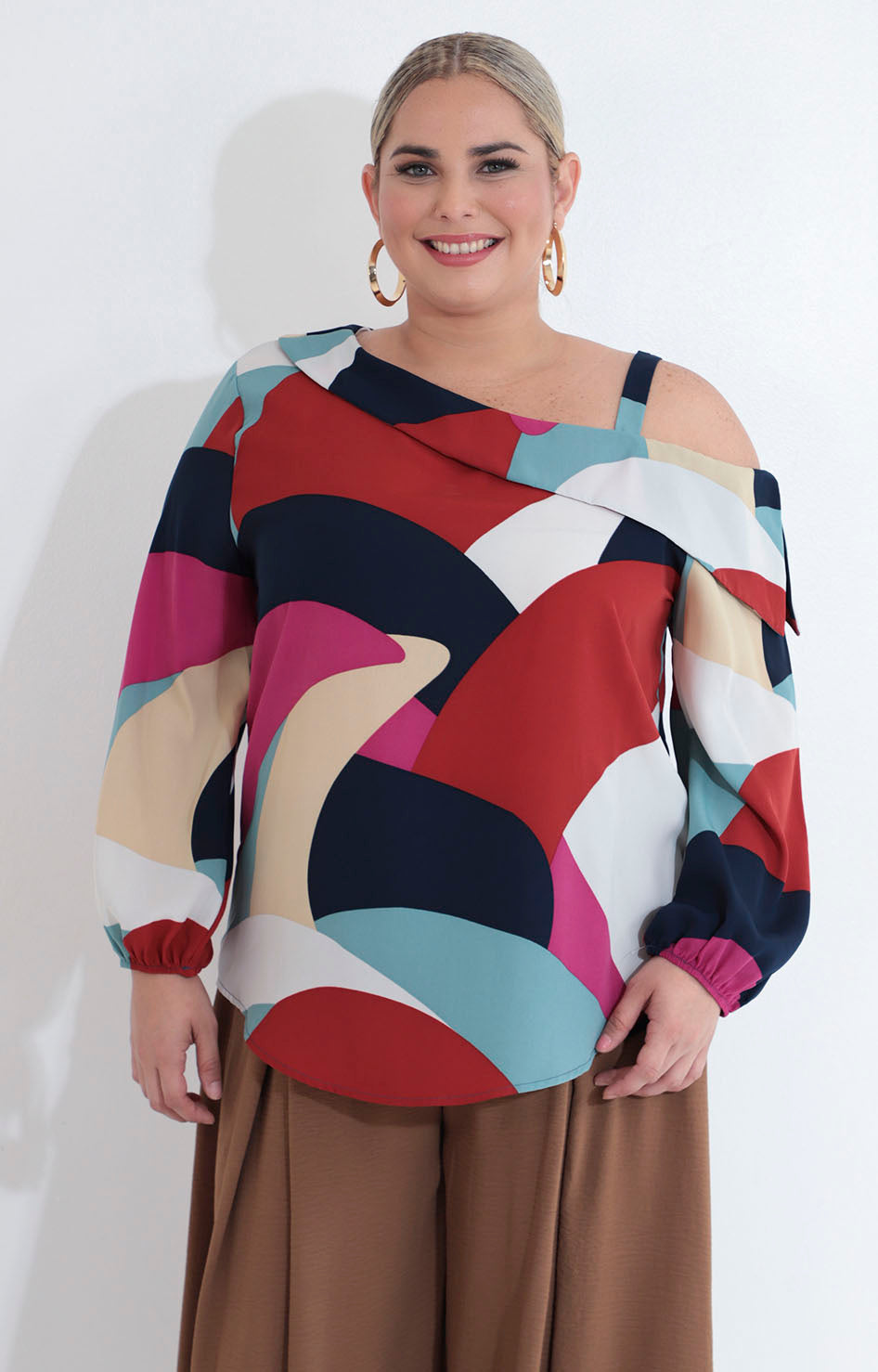 Blusa azul estampada - BLUSA XL Boutiquemirel 