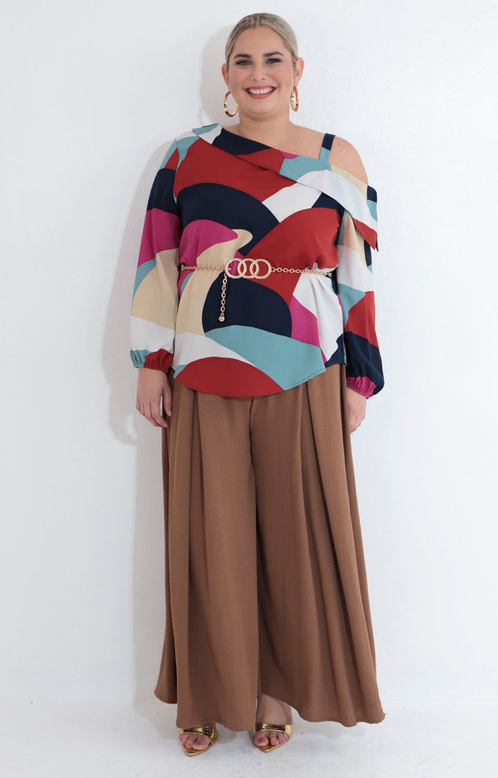 Blusa azul estampada - BLUSA XL Boutiquemirel 