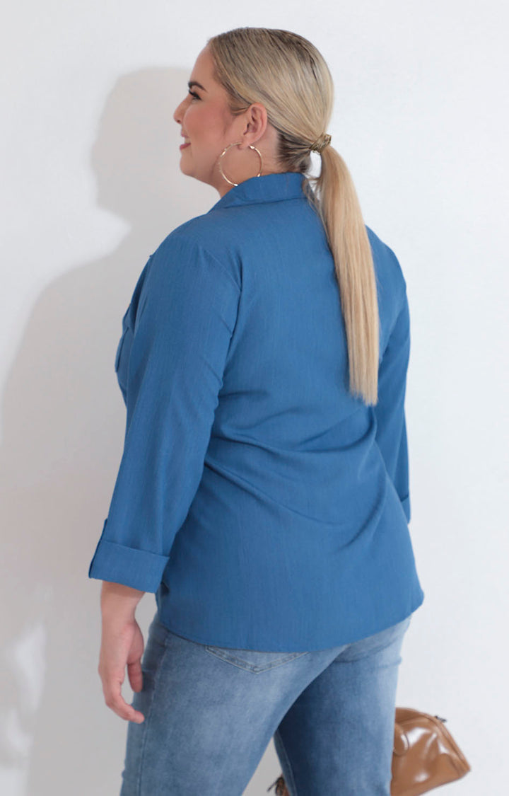 Camisera azul - BLUSA XL Boutiquemirel 