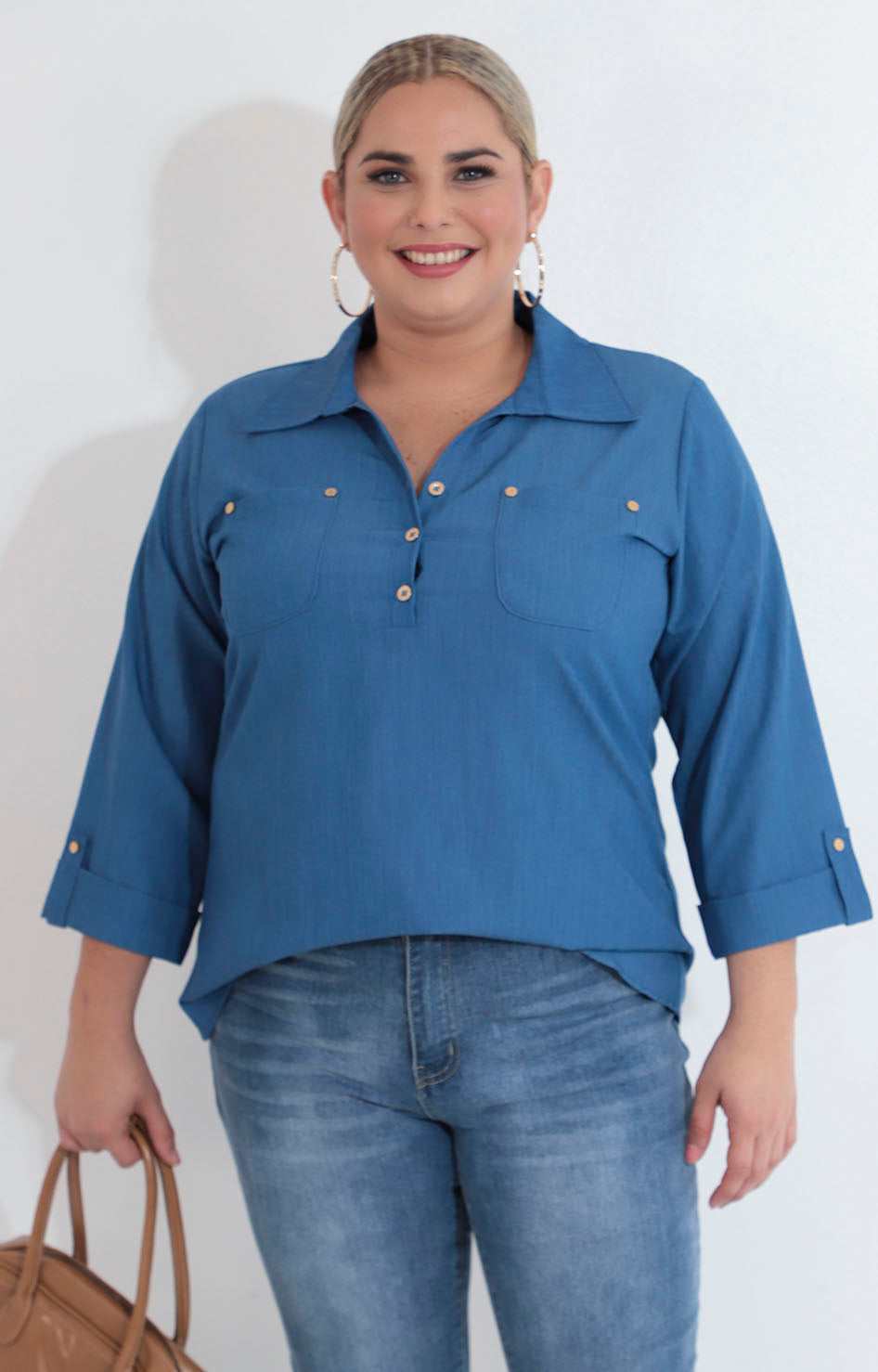Camisera azul - BLUSA XL Boutiquemirel 