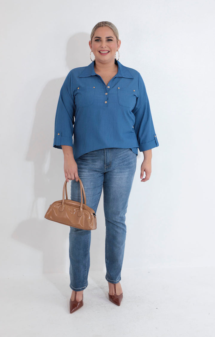 Camisera azul - BLUSA XL Boutiquemirel 