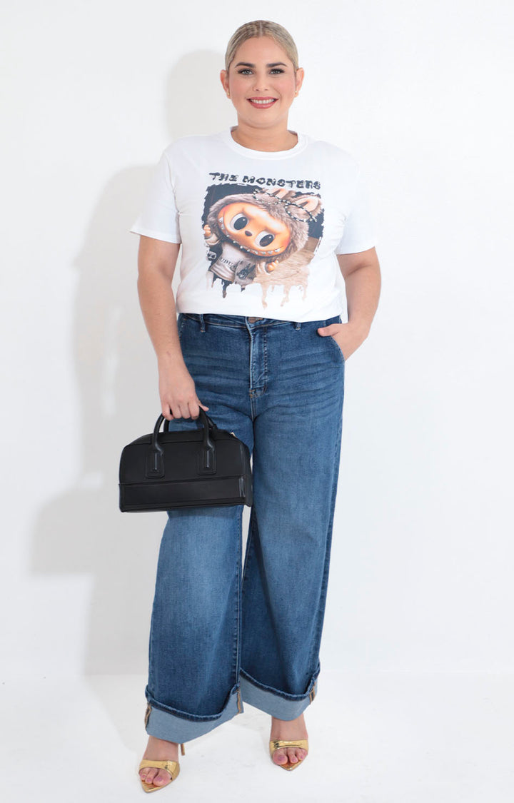 Blusa blanca labubu - BLUSA XL Boutiquemirel 