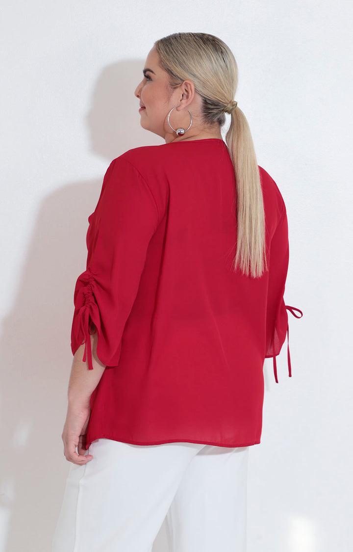 Blusa roja con brillos - BLUSA XL Boutiquemirel 