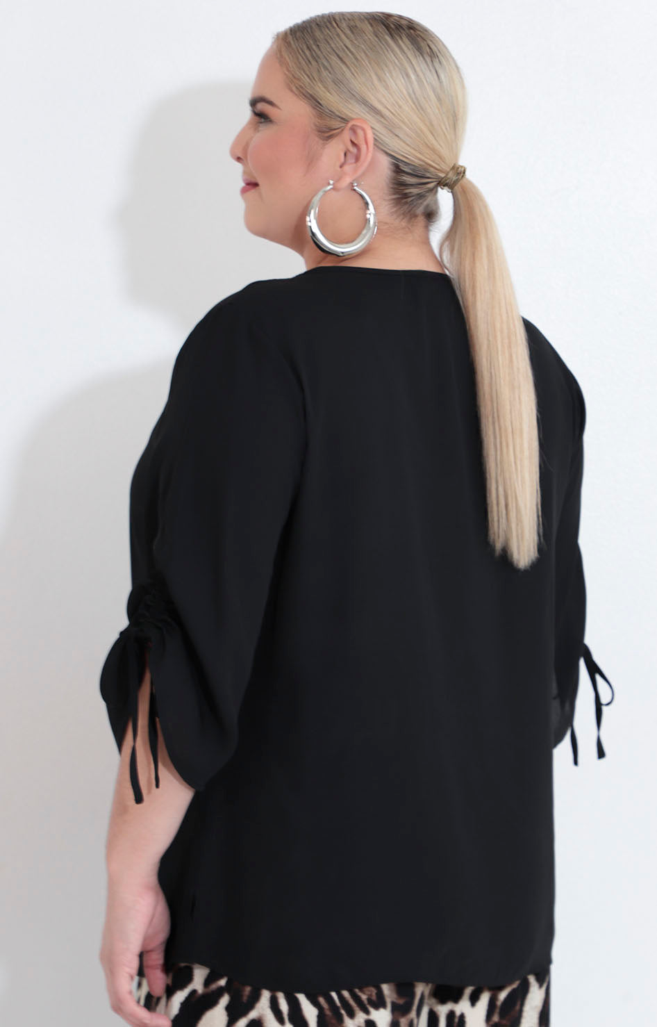 Blusa negra con brillos - BLUSA XL Boutiquemirel 