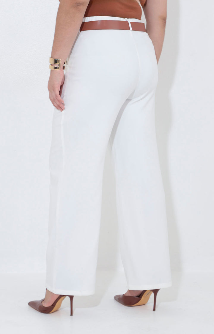 Pantalón recto blanco - PANTALON XL Boutiquemirel 