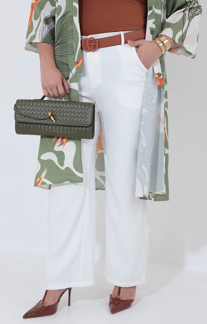 Pantalón recto blanco - PANTALON XL Boutiquemirel 